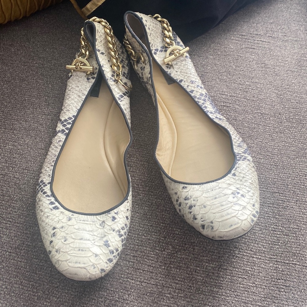 Rachel Zoe Snake Skin Flats